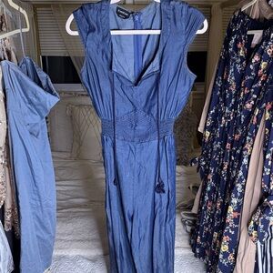 Bebe Blue Jumpsuit
